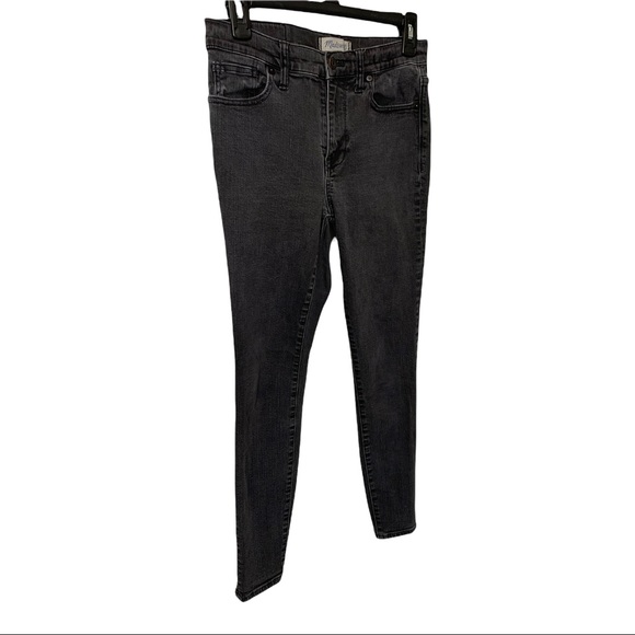 *SOLD*  MADEWELL HIGH RISER SKINNY FADED BLACK JEANS ACID WASHED DENIM SIZE 28 - Picture 10 of 16